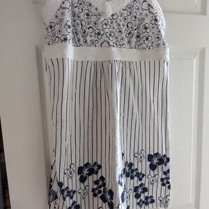 Mickey Mouse Floral Striped Dress